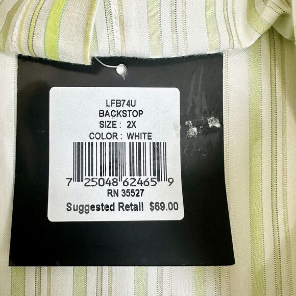 Marithe Francois Girbaud Vintage Stripe Long Sleeve Button Up Shirt Size XXl NWT - Picture 10 of 10